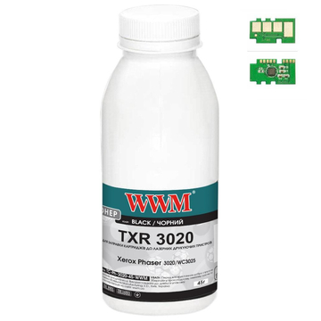 Картридж WWM Xerox Ph3020/WC3025, 45г Black, chip (TC-Ph-3020-45-WWM)