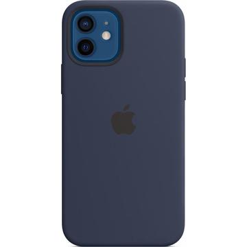 Чехол-накладка Apple iPhone 12/12 Pro Silicon Case with MagSafe Deep Navy (MHL43)