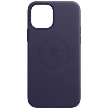 Чехол-накладка Apple iPhone 12 Pro Max Leather Case with MagSafe Deep Violet (MJYT3)