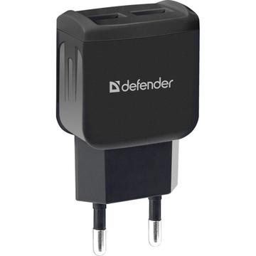 Зарядное устройство Defender 2xUSB 2.1А EPA-13 Black