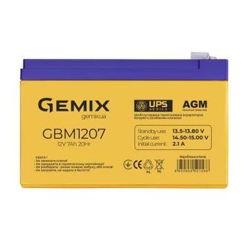 Аккумуляторная батарея для ИБП Gemix GBM 12В 7 Ач (GBM1207)