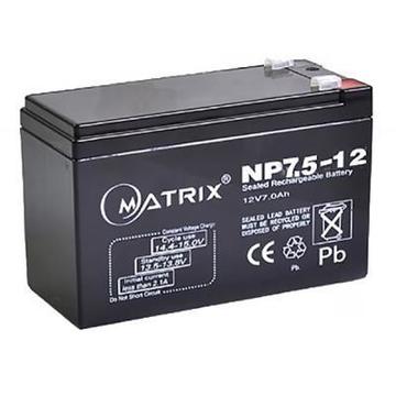 Акумуляторна батарея для ДБЖ Matrix 12V 7.5AH (NP7.5_12)