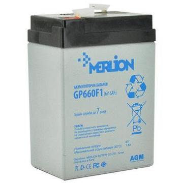 Акумуляторна батарея для ДБЖ Merlion 6V-6Ah (GP660F1)