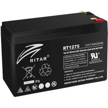 Акумуляторна батарея для ДБЖ Ritar AGM RT1275B, 12V-7.5Ah (RT1275B)
