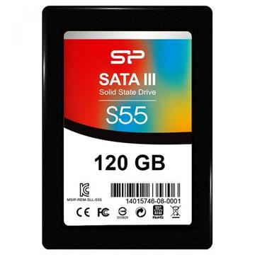 SSD накопичувач Silicon Power Slim S55 120GB 2.5" SATAIII TLC (SP120GBSS3S55S25)
