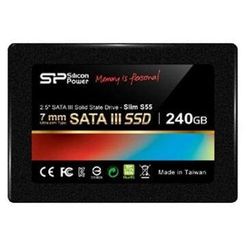 SSD накопитель Silicon Power Slim S55 240GB 2.5" SATAIII TLC (SP240GBSS3S55S25)
