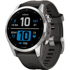 Смарт-годинник Garmin Fenix 7S Silver with Graphite Band (010-02539-00/01)