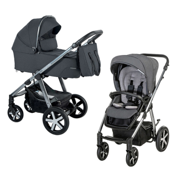 Детская коляска Baby Design 2 в 1 HUSKY XL 217 GRAPHITE (204838)