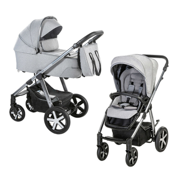 Детская коляска Baby Design 2 в 1 HUSKY XL 207 SILVER GRAY (204845)
