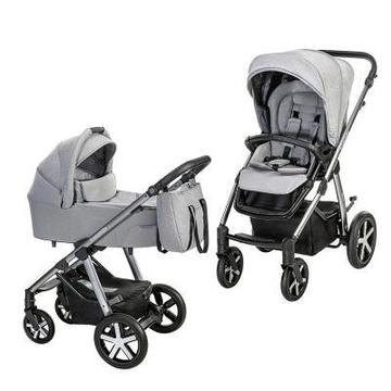 Детская коляска Baby Design 2 в 1 Husky NR 2021 107 SILVER GRAY (204371)