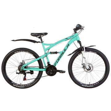 Велосипед Formula 26" X-ROVER AM2 DD рама-19" 2021 Turquoise/Black (OPS-FR-26-482)
