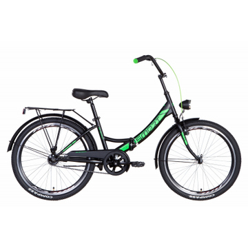 Велосипед Formula 24" SMART Vbr рама-15" 2021 багажник+Black/Green (OPS-FR-24-249)