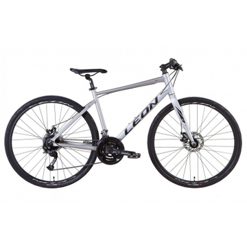 Велосипед Leon 28" HD-80 рама-21" 2021 Grey (OPS-LN-28-017)