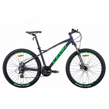 Велосипед Leon 275" XC-90 рама-165" 2021 Graphite/Green (OPS-LN-27.5-087)