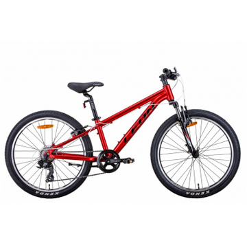 Велосипед Leon 24" JUNIOR рама-12" 2021 Red (OPS-LN-24-061)