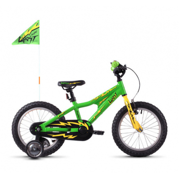 Велосипед Ghost Powerkid 16" 2021 Green-желто-черный (18PK1007)