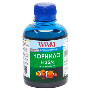 Чернило WWM HP № 22/121/134/135/136/141 cyan (H35/C)