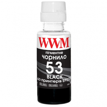 Чорнило WWM HP GT53 100г Black Pigment, for Ink Tank 115/315/319 (H53BP)