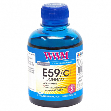 Чорнило WWM EPSON StPro 7700/9700/R2400 200г Cyan (E59/C)