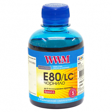 Чернило WWM EPSON L800 Light Cyan (E80/LC)