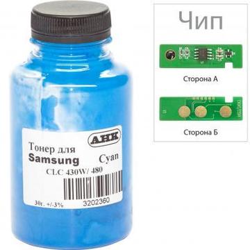 Картридж AHK SAMSUNG SL-C430 30г+chip Cyan (3202629)