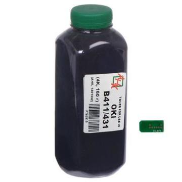 Картридж AHK Oki B411/431, 160г Black +chip (1401333)