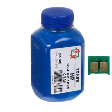 Картридж AHK HP CLJ CP1025 35г Cyan +chip (1500124)