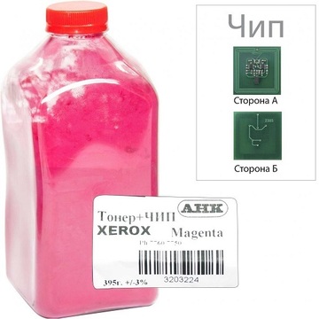 Картридж AHK Xerox Phaser 7750/7760, 395г Magenta +chip (3203224)