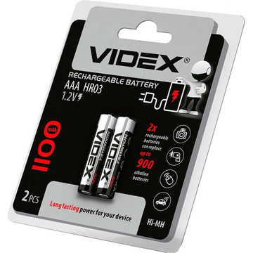 Акумулятор Videx HR03/AAA 1100mAh Blister/2pcs (23337)