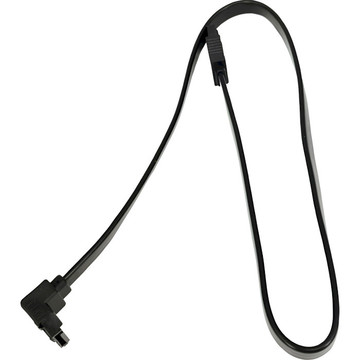 Внутрішній кабель та шлейф Noname SATA 7pin F/F L-конектор 40см Black (S0283)