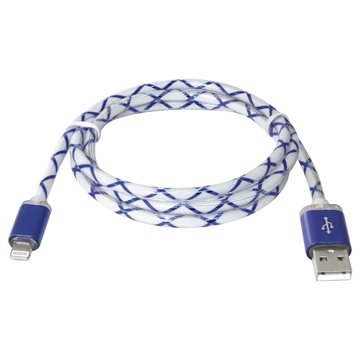 Кабель USB Defender iPhone 5/6/Ipad 4 1.0м Blue (ACH03-03LT)