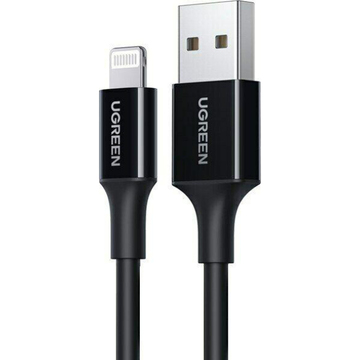 Кабель USB UGREEN US155 USB2.0 AM/Lightning 2m Black (80823)