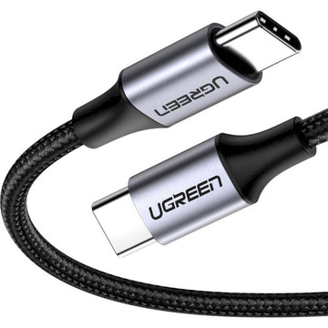 Кабель USB Ugreen USB 2.0 Type-C M-M 1 м (18W) Black Round Cable Nickel Plating Aluminum Shell (US261)