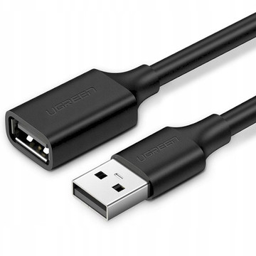 Кабель USB Ugreen USB 2.0 AM-AF 3 м Nickel Plating Extension Cable Black (US103)