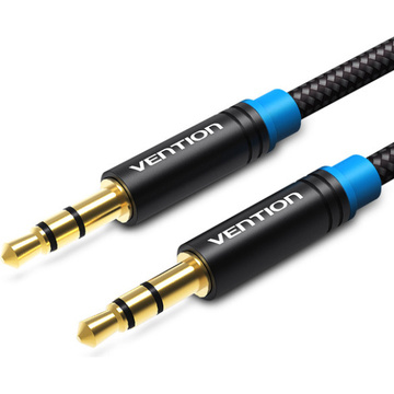 Кабель синхронизации Vention Audio 3.5 mm M - 3.5 mm M, 0.5 m, Black (P350AC050-B-M)