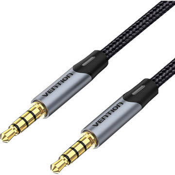 Кабель синхронизации Vention Audio 3.5 mm - 3.5 mm 1.5 m, Metal Type, Silver (BAQHG)