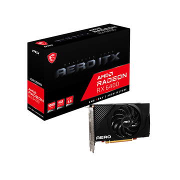 Відеокарта MSI AMD Radeon RX 6400 4GB GDDR6 Aero ITX (RX 6400 AERO ITX 4G)