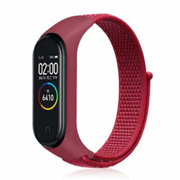 Ремешок для фитнес браслета BeCover Nylon Style for Xiaomi Mi Smart Band 5 Red (705431)