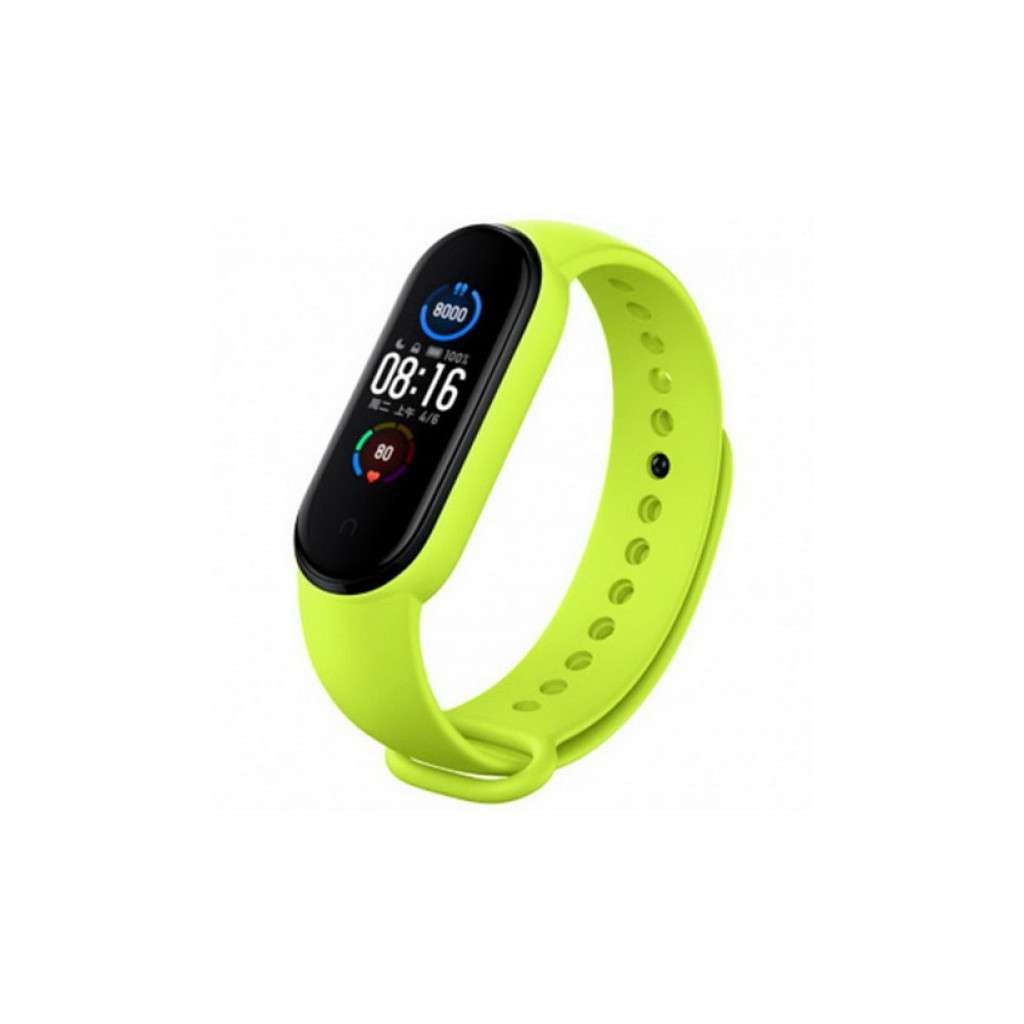 Ремешок для фитнес браслета BeCover for Xiaomi Mi Smart Band 5/Mi Smart Band 6 Lime (705433)