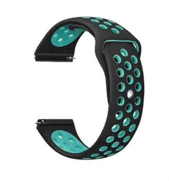 Ремешок для фитнес браслета BeCover Nike Style for Xiaomi iMi KW66/Mi Watch Color/Haylou LS01/LS02/Haylou Smart Watch Solar LS05 Black-Blue (705800)