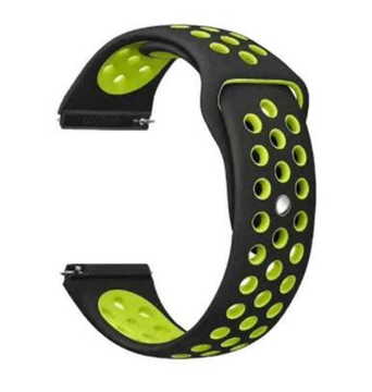 Ремінець для фітнес браслета BeCover Nike Style for Motorola Moto 360 2nd Gen. Black-Yellow (705760)