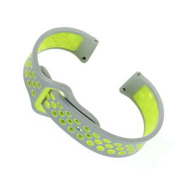 Ремешок для фитнес браслета BeCover Nike Style for Samsung Galaxy Watch 46mm/Watch 3 45mm/Gear S3 Classic/Gear S3 Frontier Grey-Green (705789)