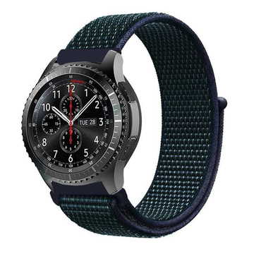 Ремешок для фитнес браслета BeCover Nylon Style for Samsung Galaxy Watch 42mm/Watch Active/Active 2 40/44mm/Watch 3 41mm/Gear S2 Classic/Gear Sport Blue-Green (705819)