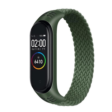 Ремінець для фітнес браслета BeCover Elastic Nylon Style for Xiaomi Mi Smart Band 5/Mi Smart Band 6 Size M Khaki (706150)