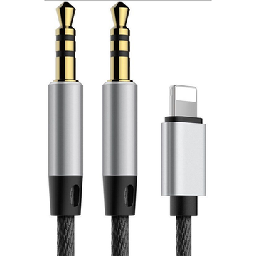 Кабель синхронізації Baseus AUX Audio Lightning +3,5mm Jack to 3,5mm Jack L33 1,2m