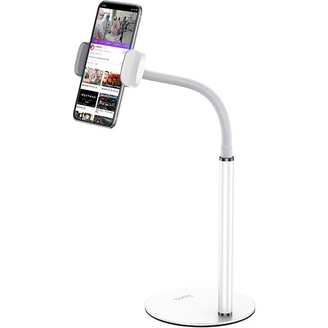 Тримач для телефона/планшета Hoco PH28 Soaring metal desktop stand 4,7-7" White