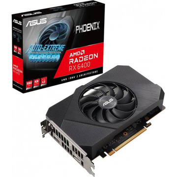 Видеокарта ASUS AMD Radeon RX 6400 4GB GDDR6 Phoenix (PH-RX6400-4G)