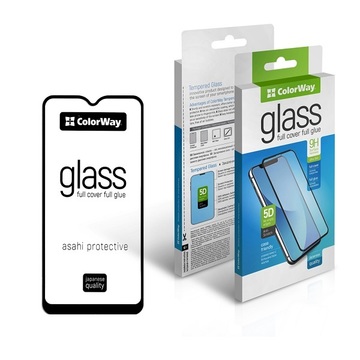 Защитное стекло ColorWay 9H FC glue for iPhone 12/12 Pro Black