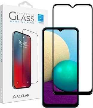 Защитное стекло ACCLAB Full Glue for Samsung Galaxy A02 Black (1283126509605)