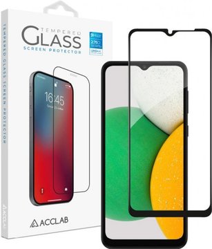 Защитное стекло ACCLAB Full Glue for Samsung A03 Core Black
